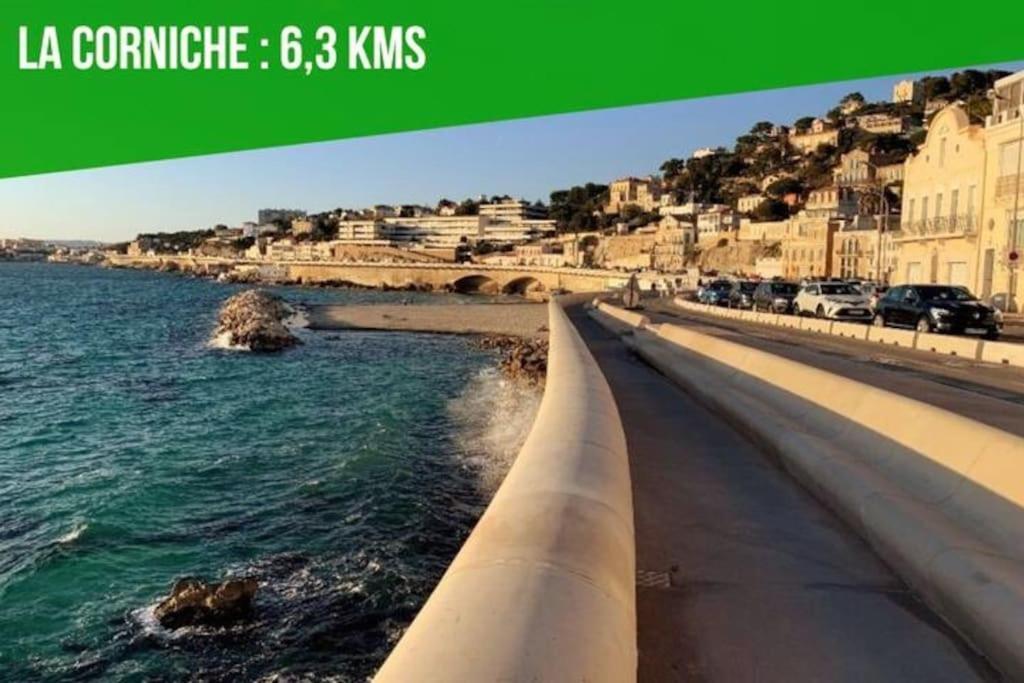 Label Etape - 2Min Gare - Wifi - Terrasse Apartment Marseille Ngoại thất bức ảnh