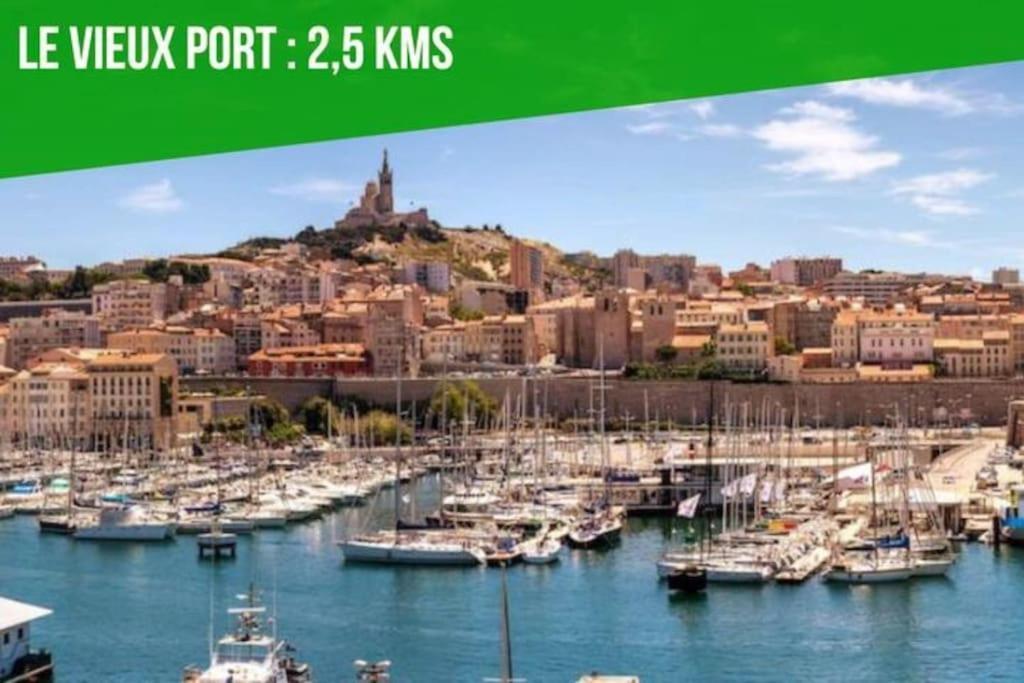 Label Etape - 2Min Gare - Wifi - Terrasse Apartment Marseille Ngoại thất bức ảnh