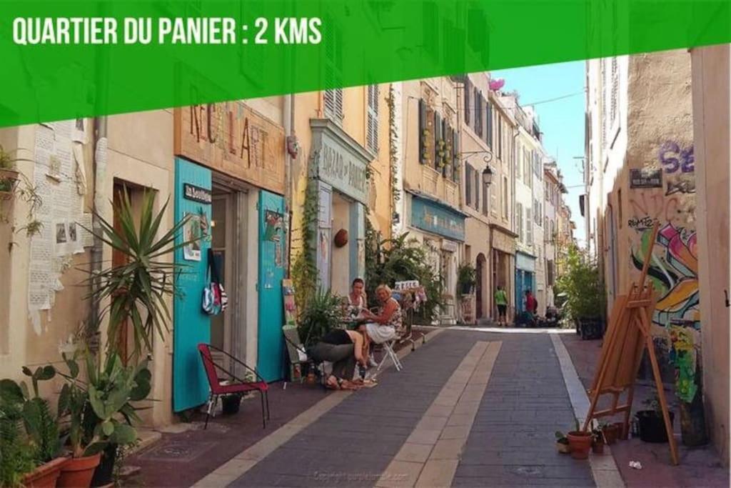 Label Etape - 2Min Gare - Wifi - Terrasse Apartment Marseille Ngoại thất bức ảnh