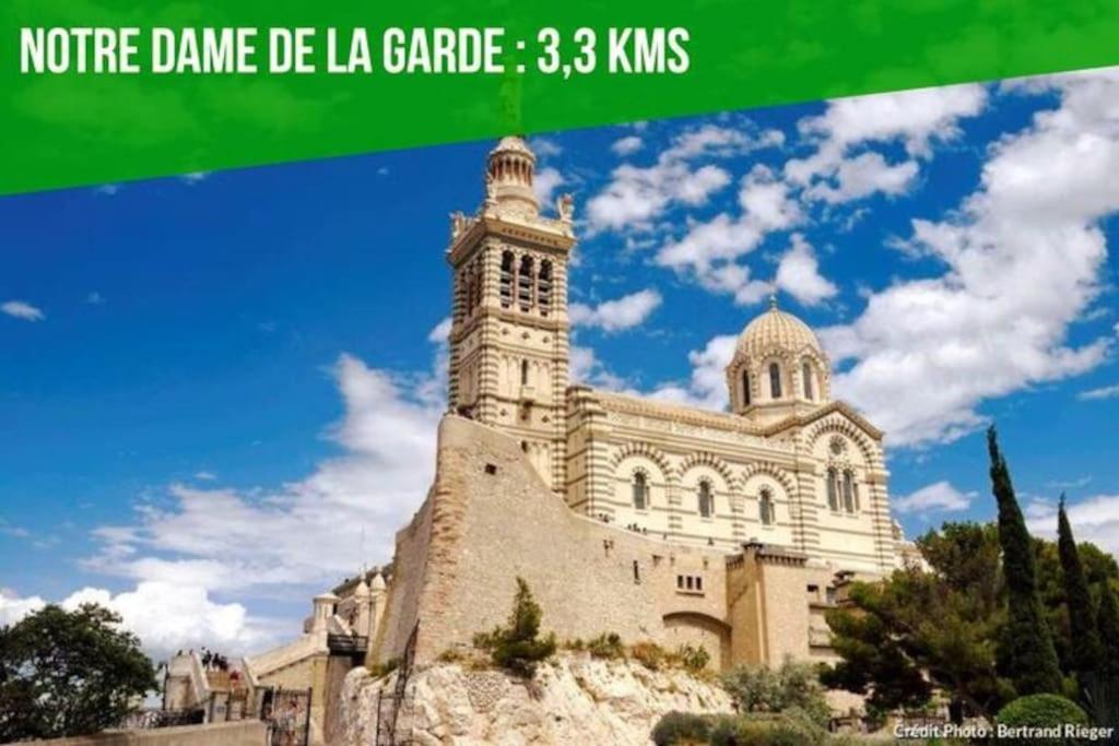 Label Etape - 2Min Gare - Wifi - Terrasse Apartment Marseille Ngoại thất bức ảnh