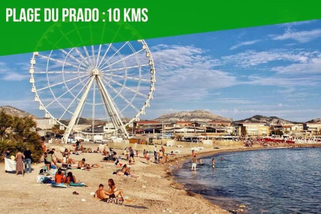Label Etape - 2Min Gare - Wifi - Terrasse Apartment Marseille Ngoại thất bức ảnh